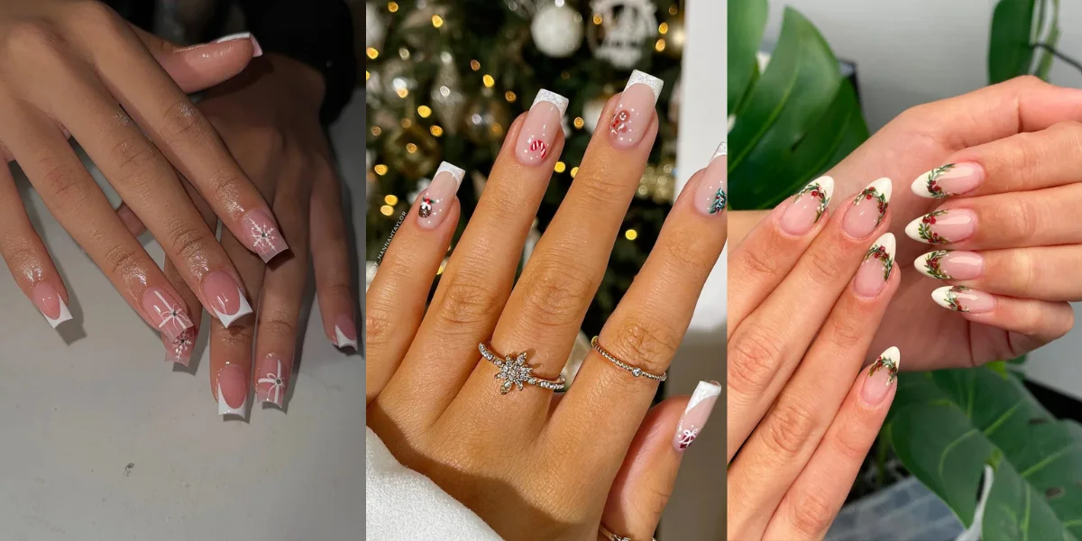 Read more about the article French Manicure Christmas Nail Designs: 16 Elegant Festive Styles