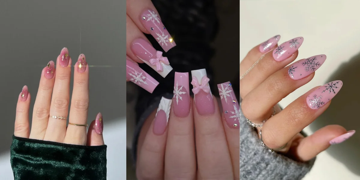 Read more about the article Light Pink Christmas Nail Designs: 17 Irresistible Looks for a Magical Season