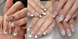Read more about the article 16 Amazing White French Tip Christmas Nail Designs for a Magical Manicure
